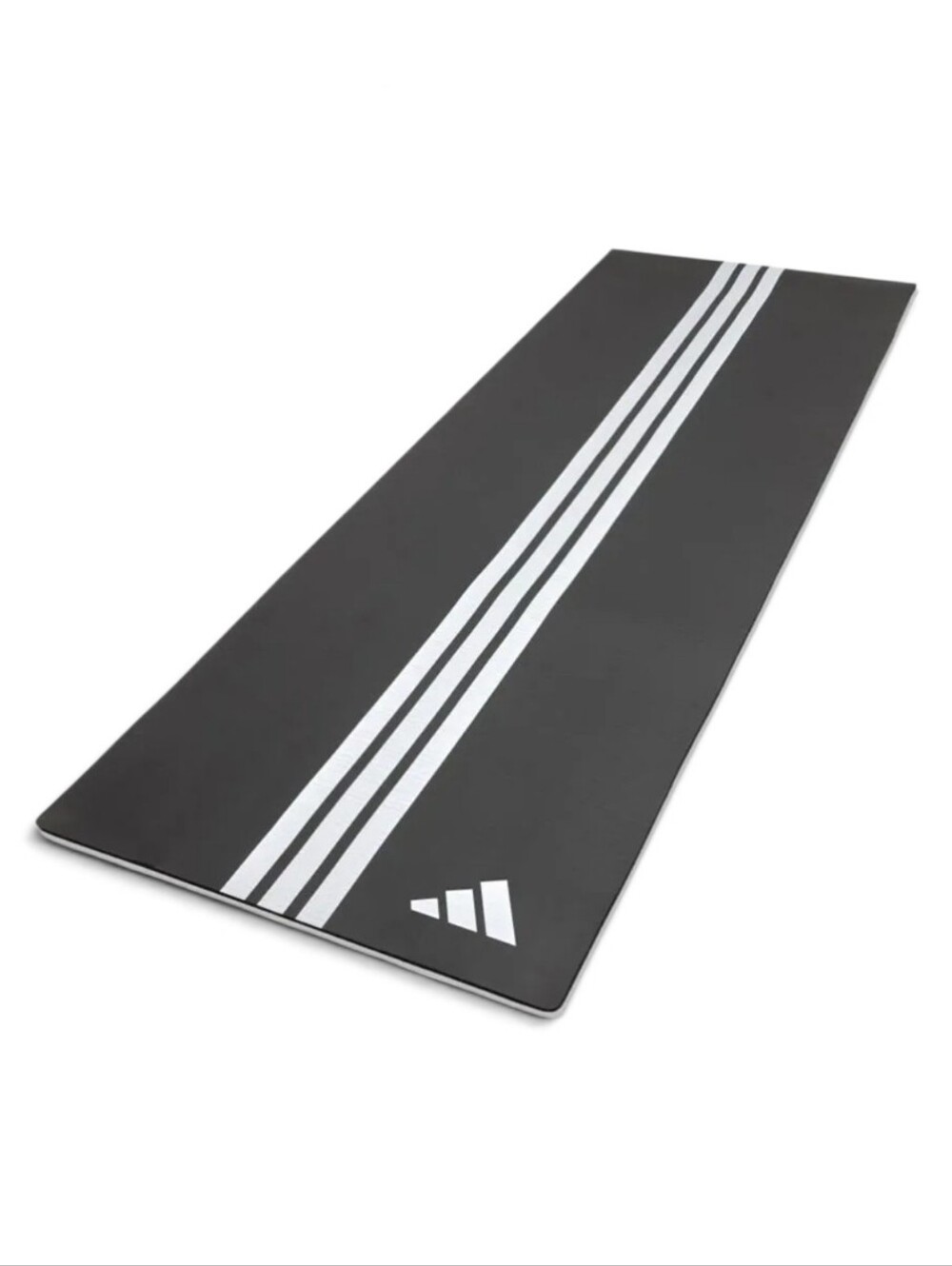 adidas Black and White Fitness/Yoga Mat with Triple Stripe - 8mm